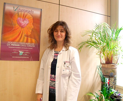 Marivi Mazo, coordinadora del voluntariado en el Hospital Beata María Ana