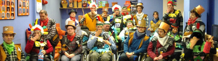 Carnaval en los centros de día de daño cerebral Aita Menni