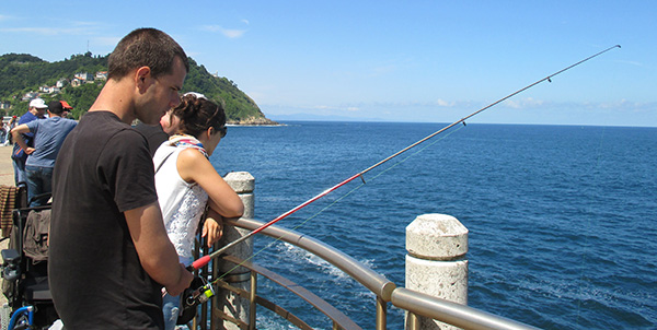 Usuarios del Centro de Día de San Sebastián practican ¡¡la pesca deportiva!!