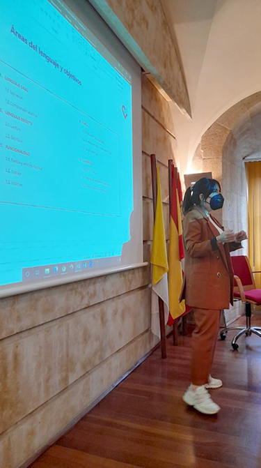 Clara Jiménez, logopeda del Centro de Neurorrehabilitación Aita Menni de Bilbao