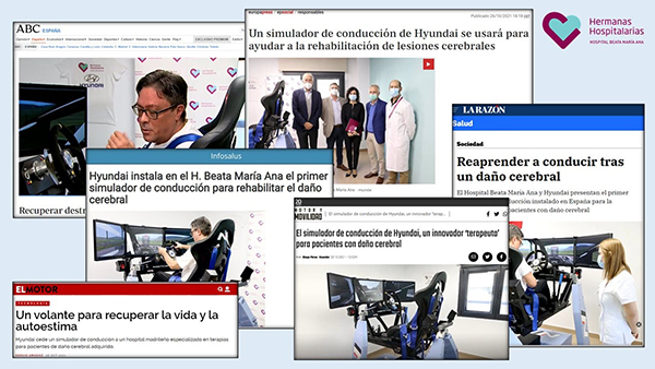 Hyundai instala en el Hospital Beata María Ana el primer simulador de conducción de España