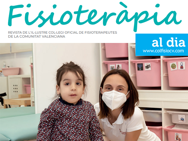 Nuestra compañera María Plasencia, portada de la revista del Cº de Fisioterapeutas de Valencia